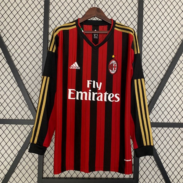 Tailandia Camiseta AC Milan 1st ML Retro 2013 2014